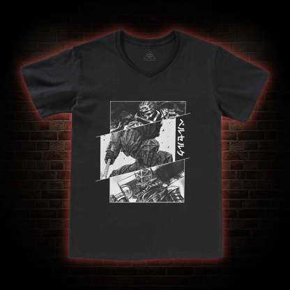 Black Swordsman V-Neck Classic T-Shirt