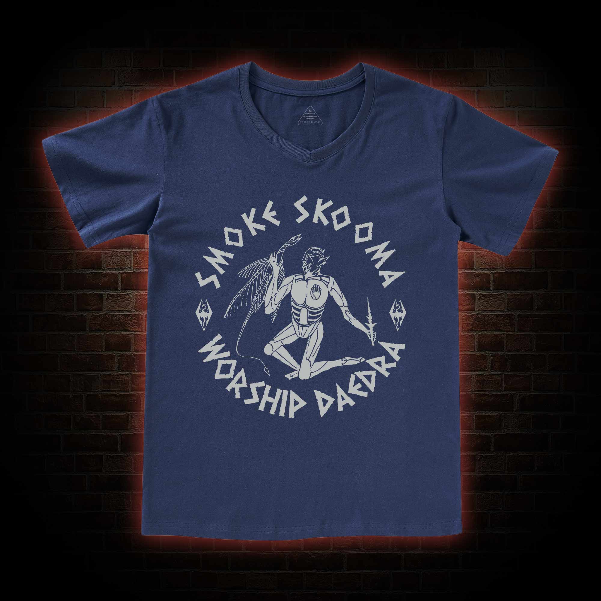 Smoke Skooma Worship Daedra V-Neck Classic T-Shirt