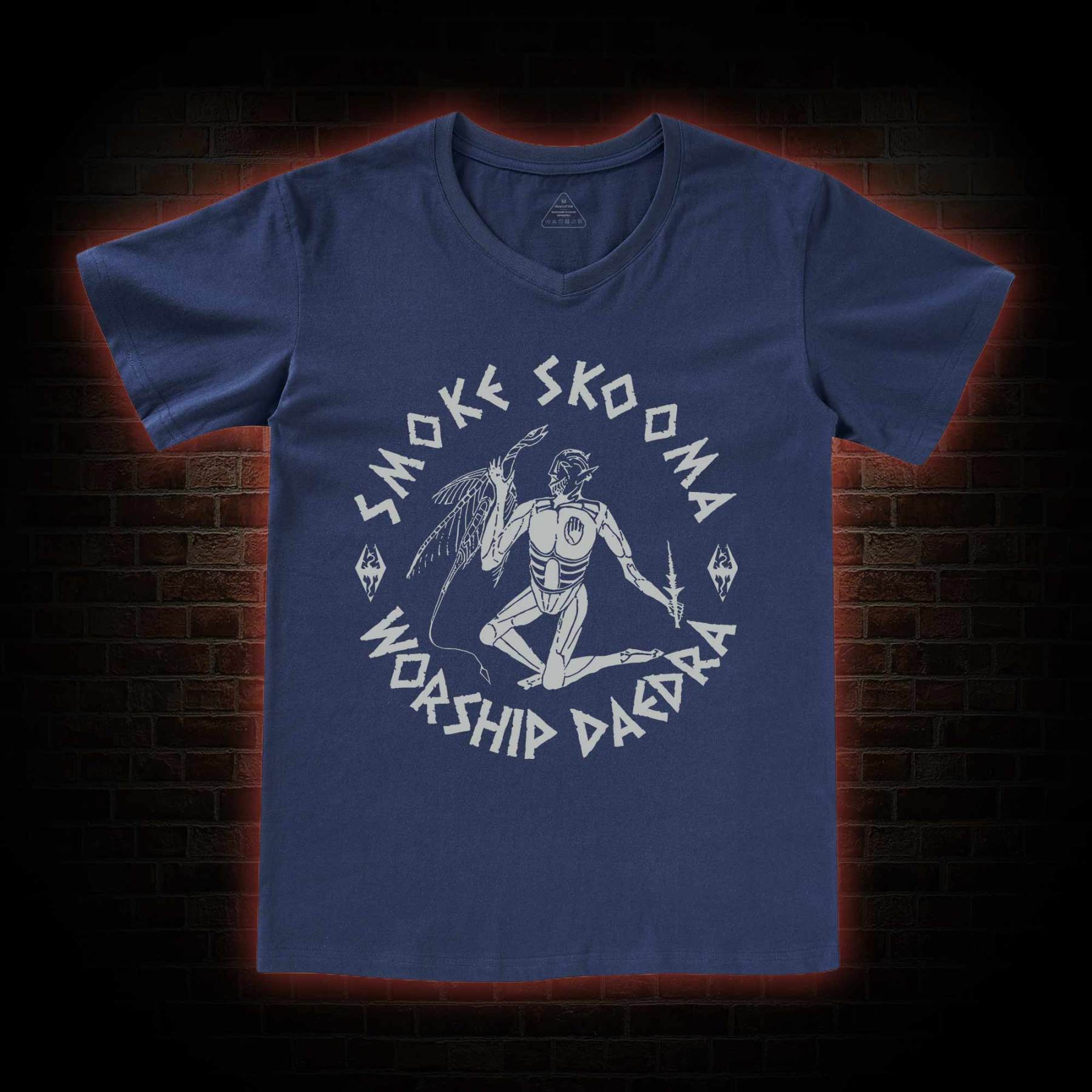 Smoke Skooma Worship Daedra V-Neck Classic T-Shirt