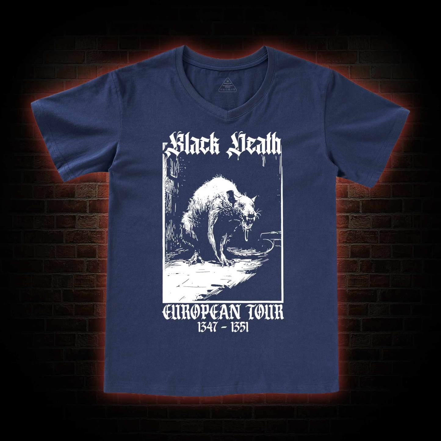 Black Death European Tour  V-Neck Classic T-Shirt