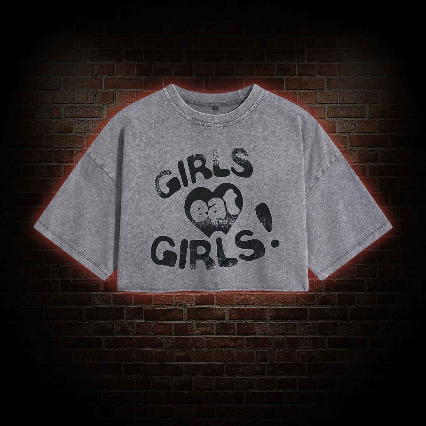 Girls Eat Girls Washed Cropped T-shirts