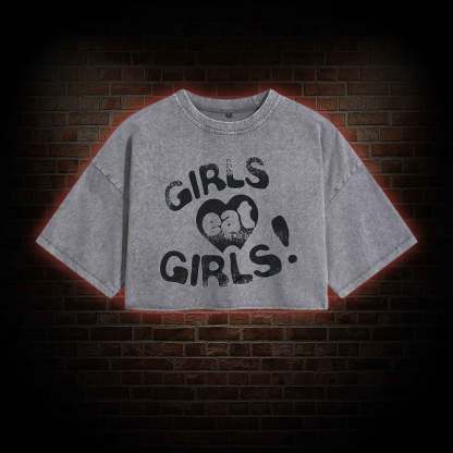 Girls Eat Girls Washed Cropped T-shirts