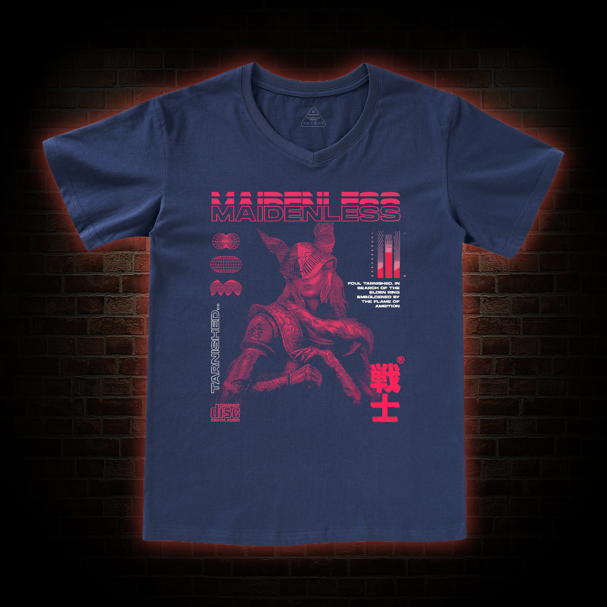 Maidenless Warrior V-Neck Classic T-Shirt