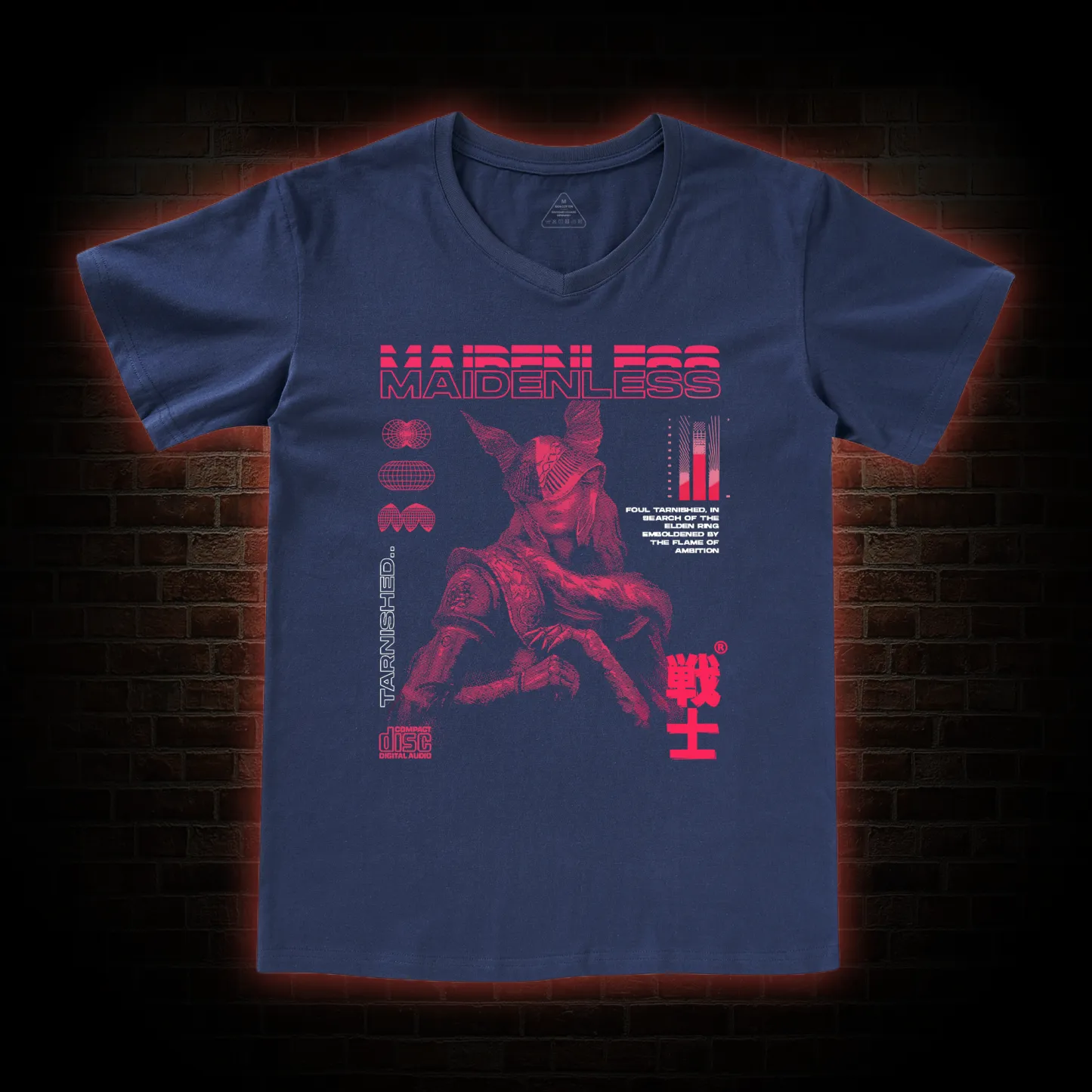 Maidenless Warrior V-Neck Classic T-Shirt