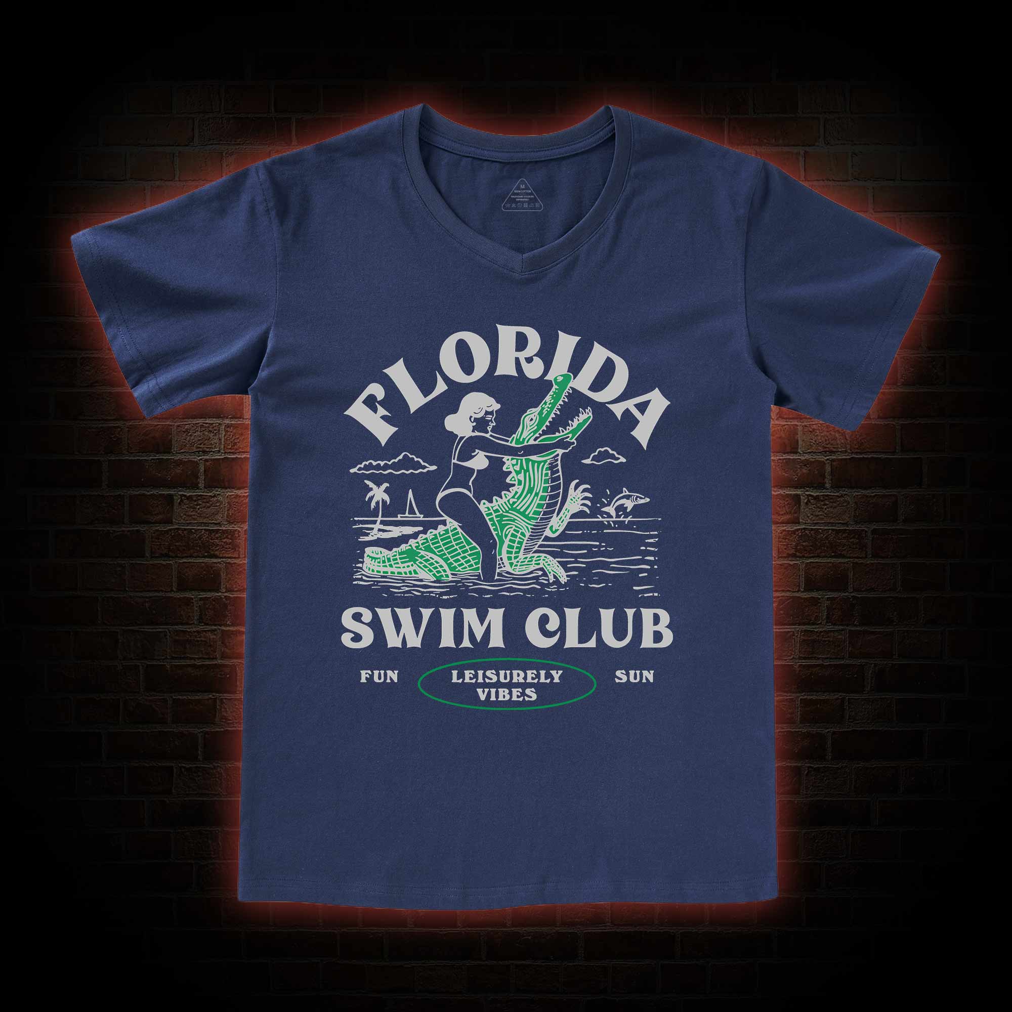 Florida Swim Club V-Neck Classic T-Shirt