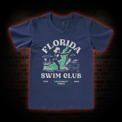 Florida Swim Club V-Neck Classic T-Shirt