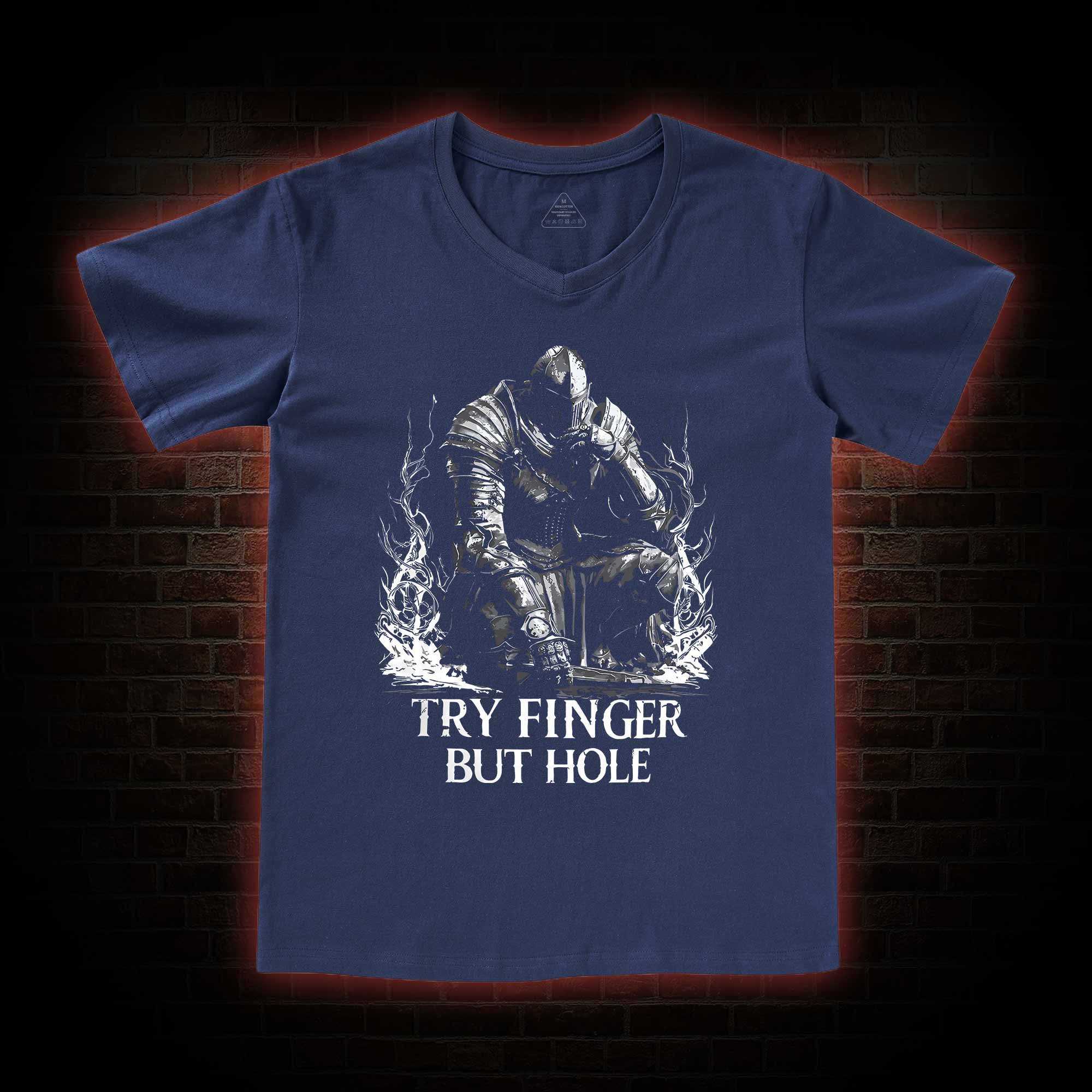  Try Finger but Hole V-Neck Classic T-Shirt