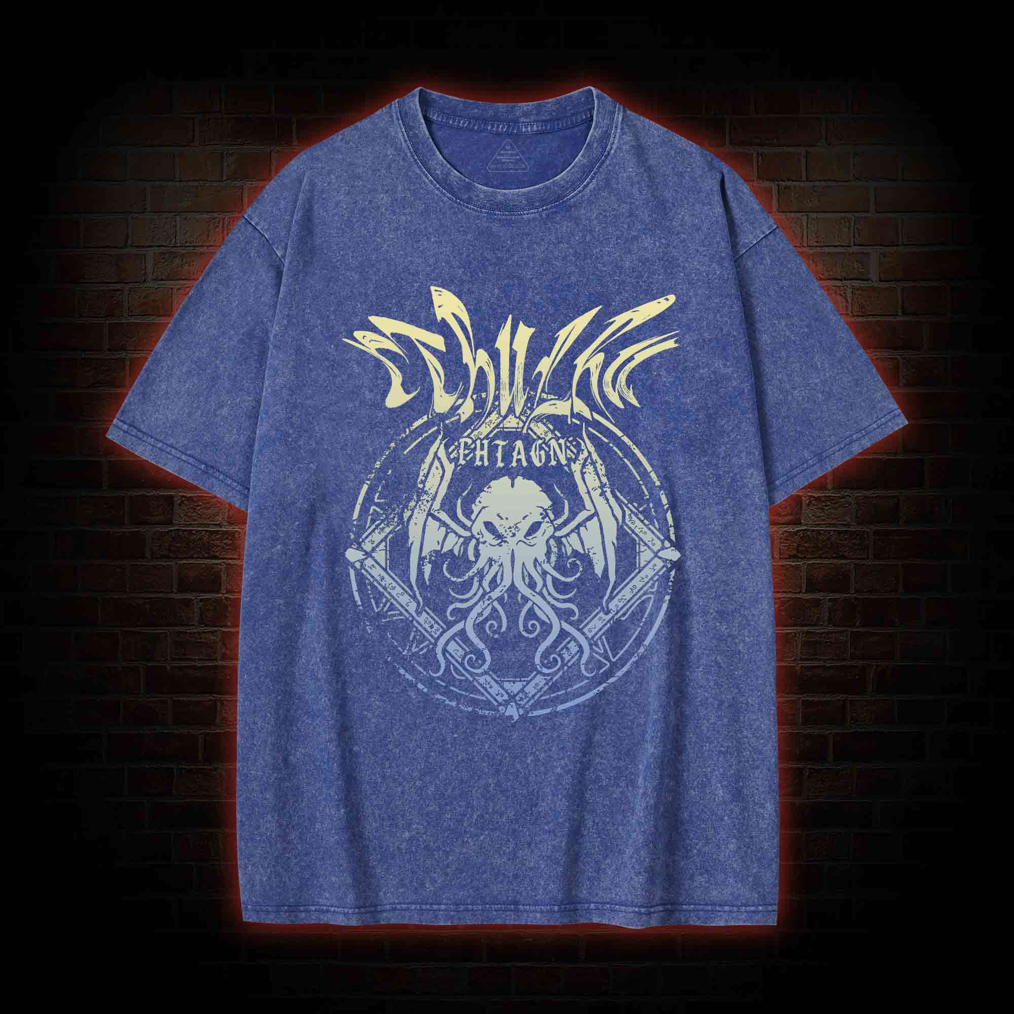 Cthulhu Fhtagn Washed T-shirt