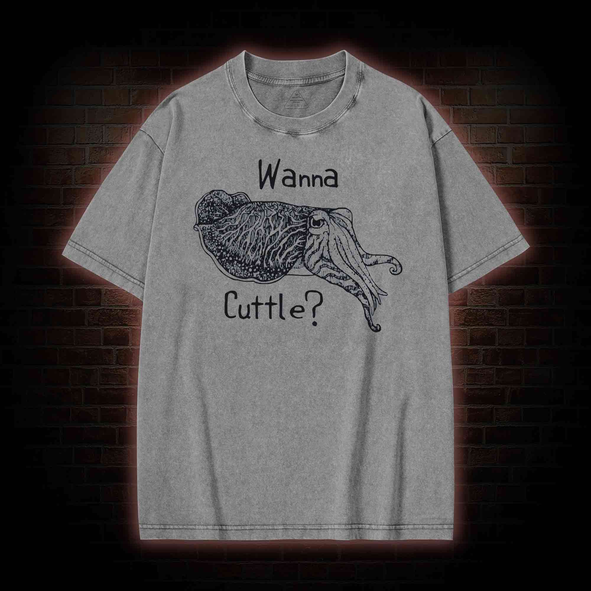 Wanna Cuttle Washed T-shirt