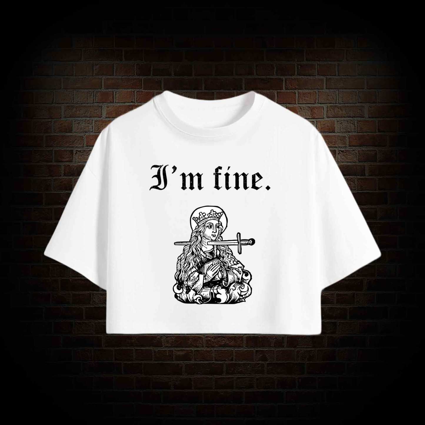 I'm Fine Crop Top