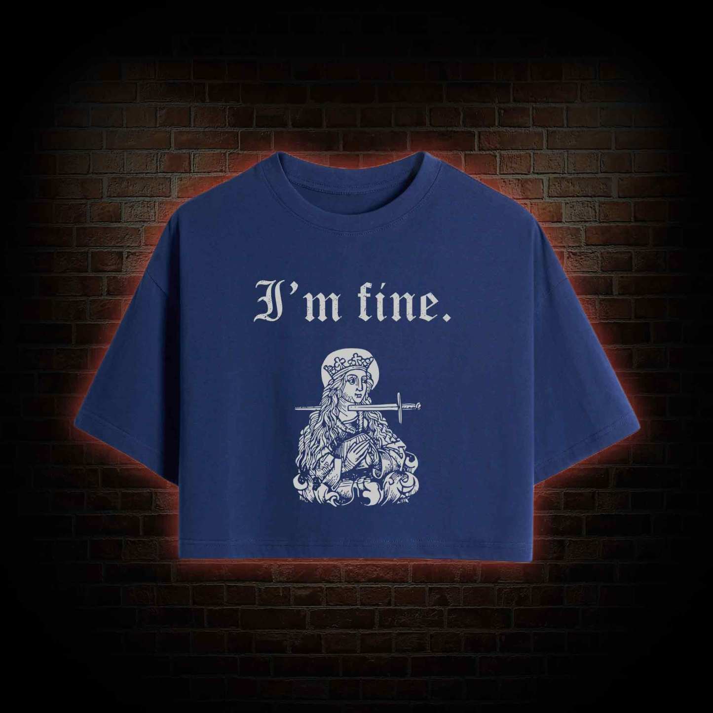 I'm Fine Crop Top