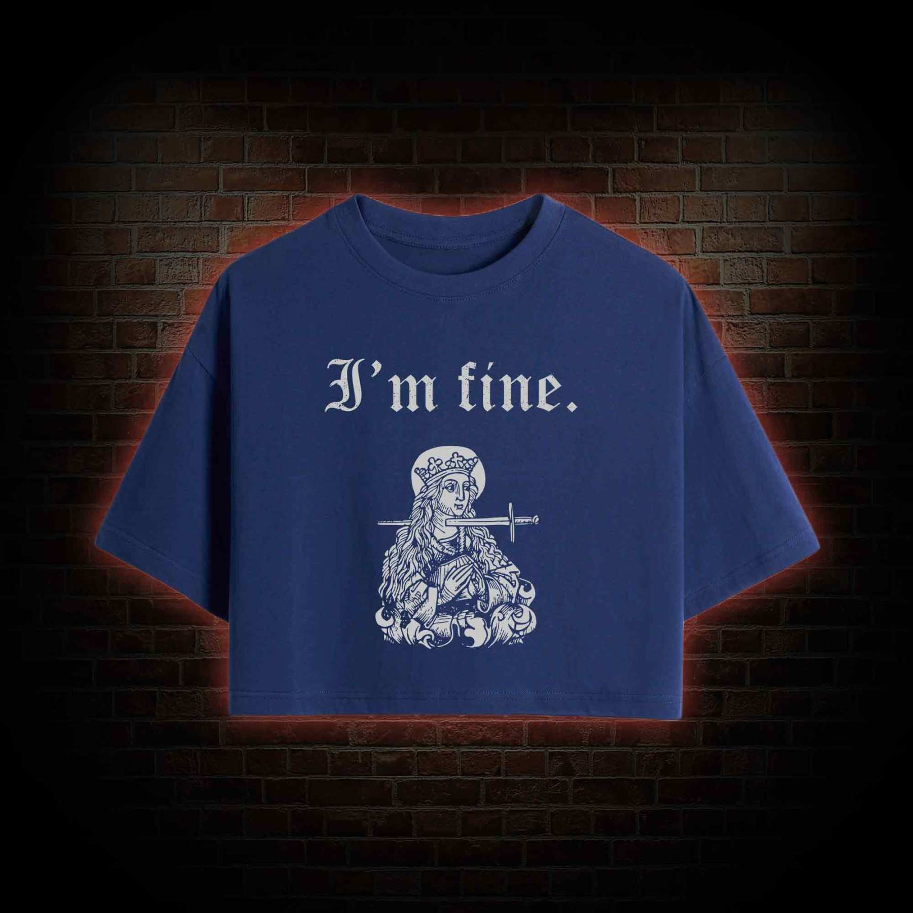 I'm Fine Crop Top