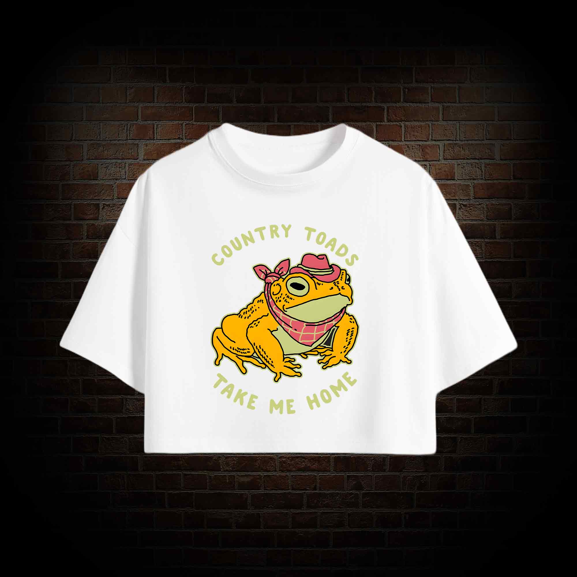 Country Toads Take Me Home Crop Top