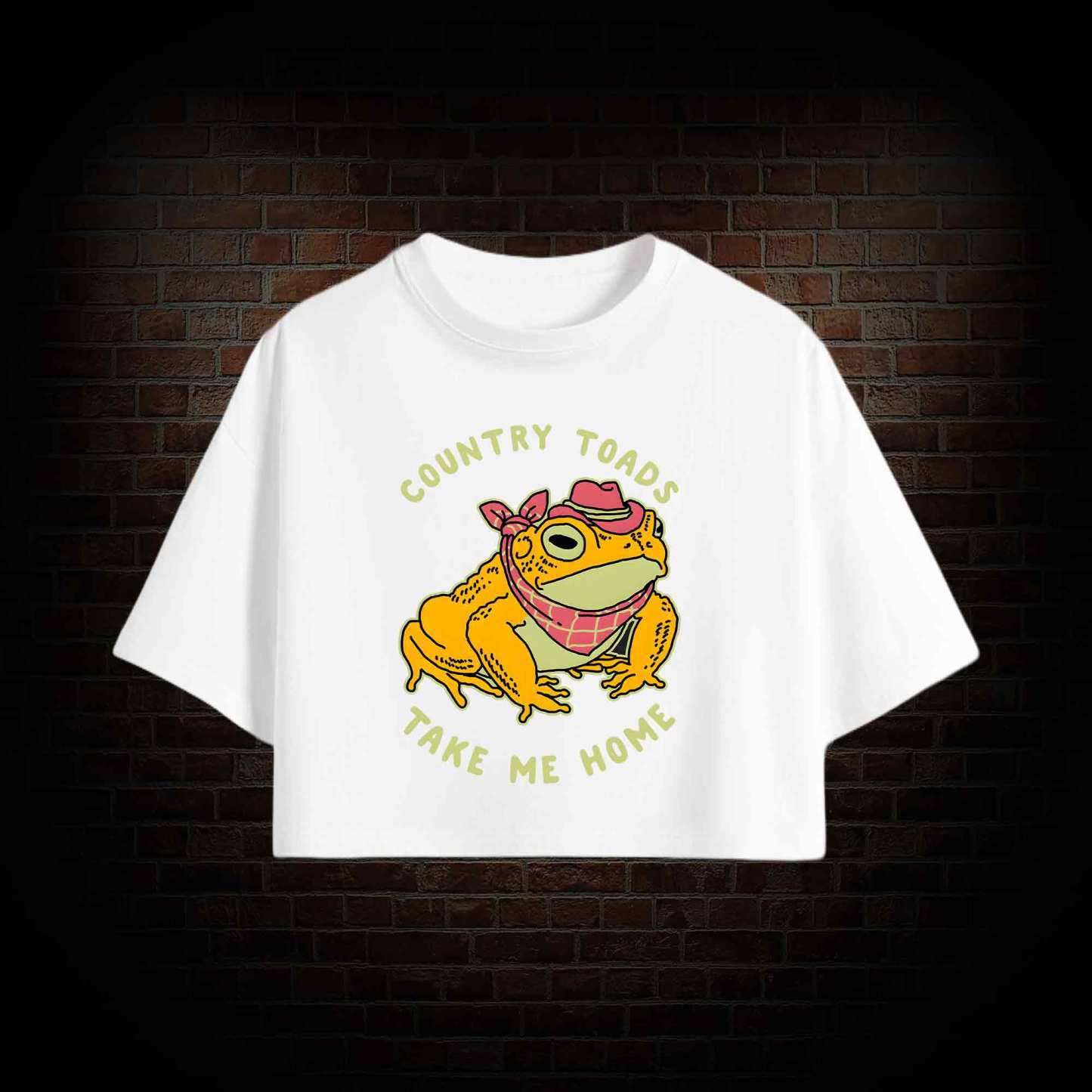 Country Toads Take Me Home Crop Top
