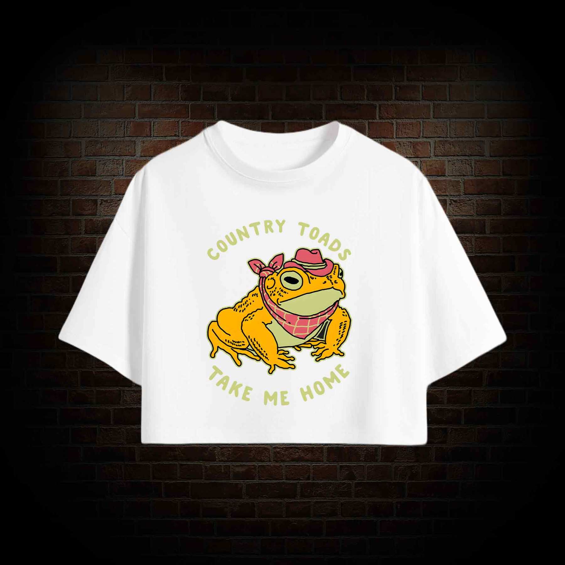Country Toads Take Me Home Crop Top