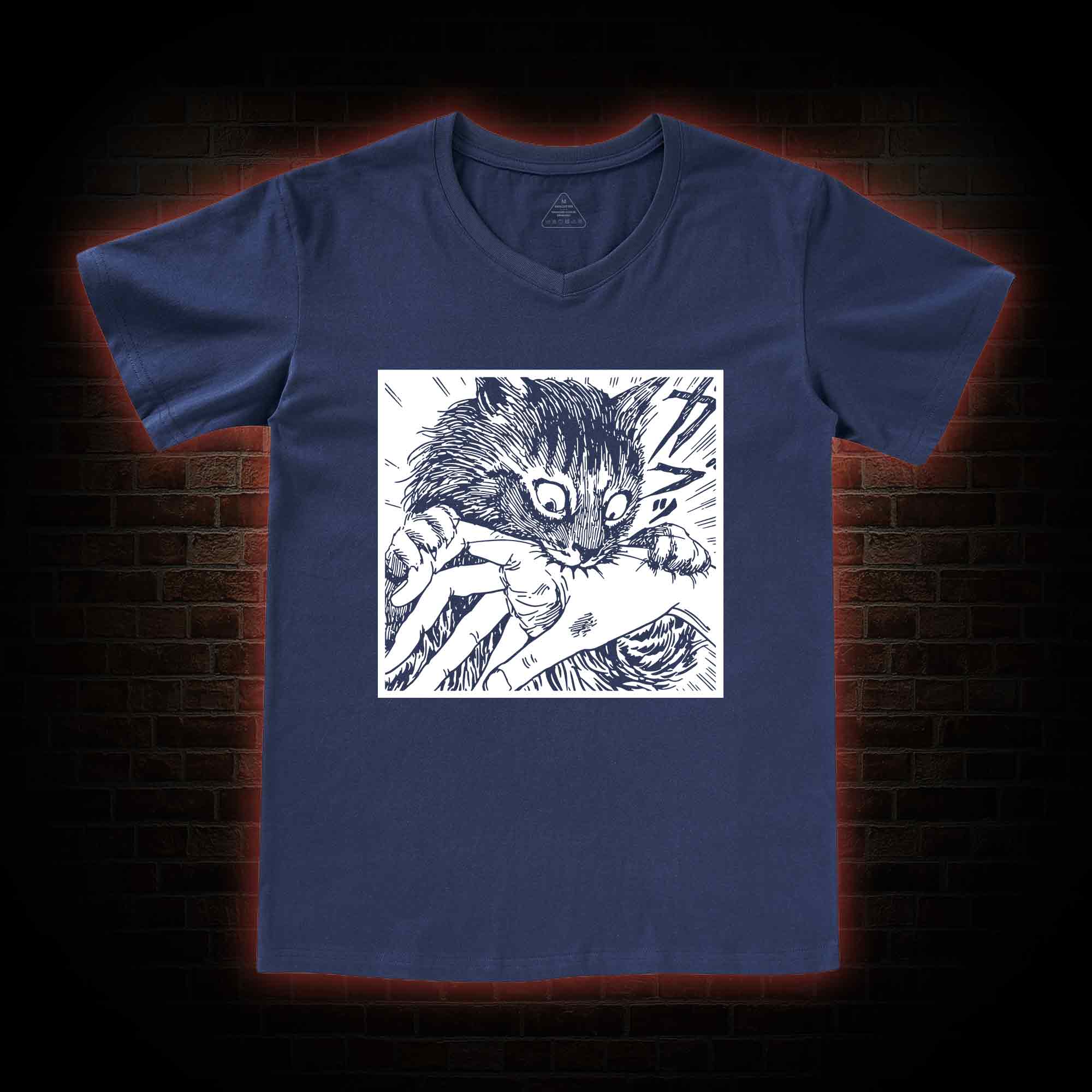 Tomie Cat Diary Anime Horror V-Neck Classic T-Shirt