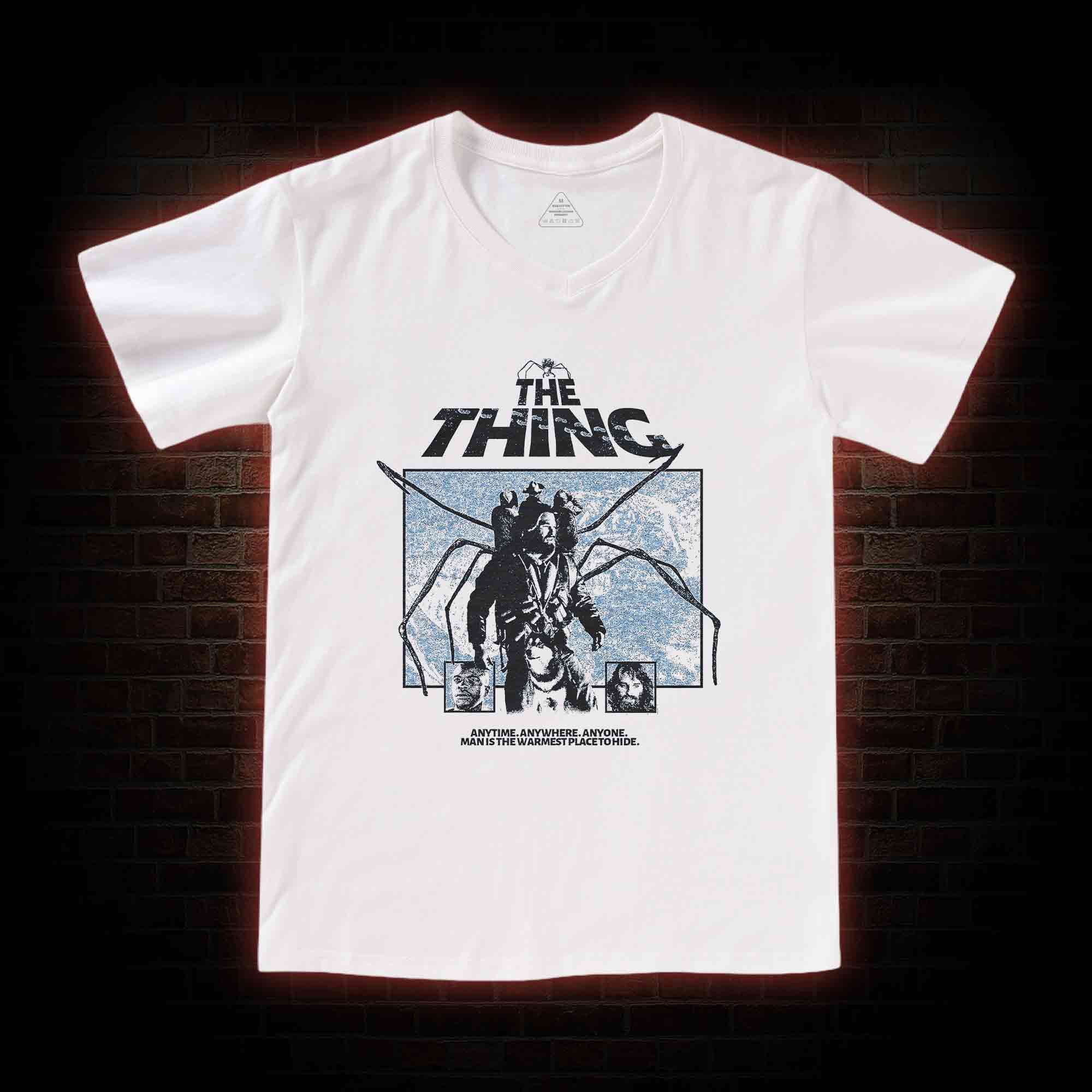 Man Is The Warmest Place To Hide V-Neck Classic T-Shirt