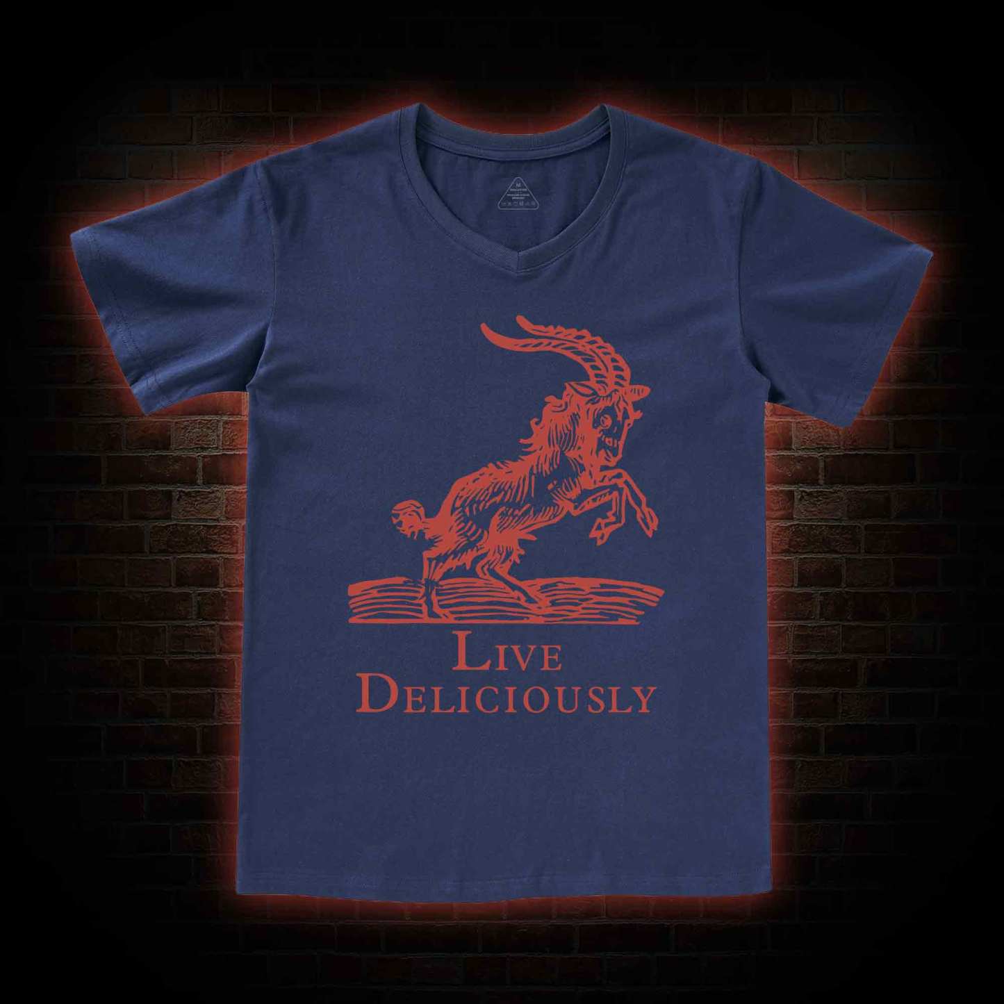 Live Deliciously V-Neck Classic T-Shirt