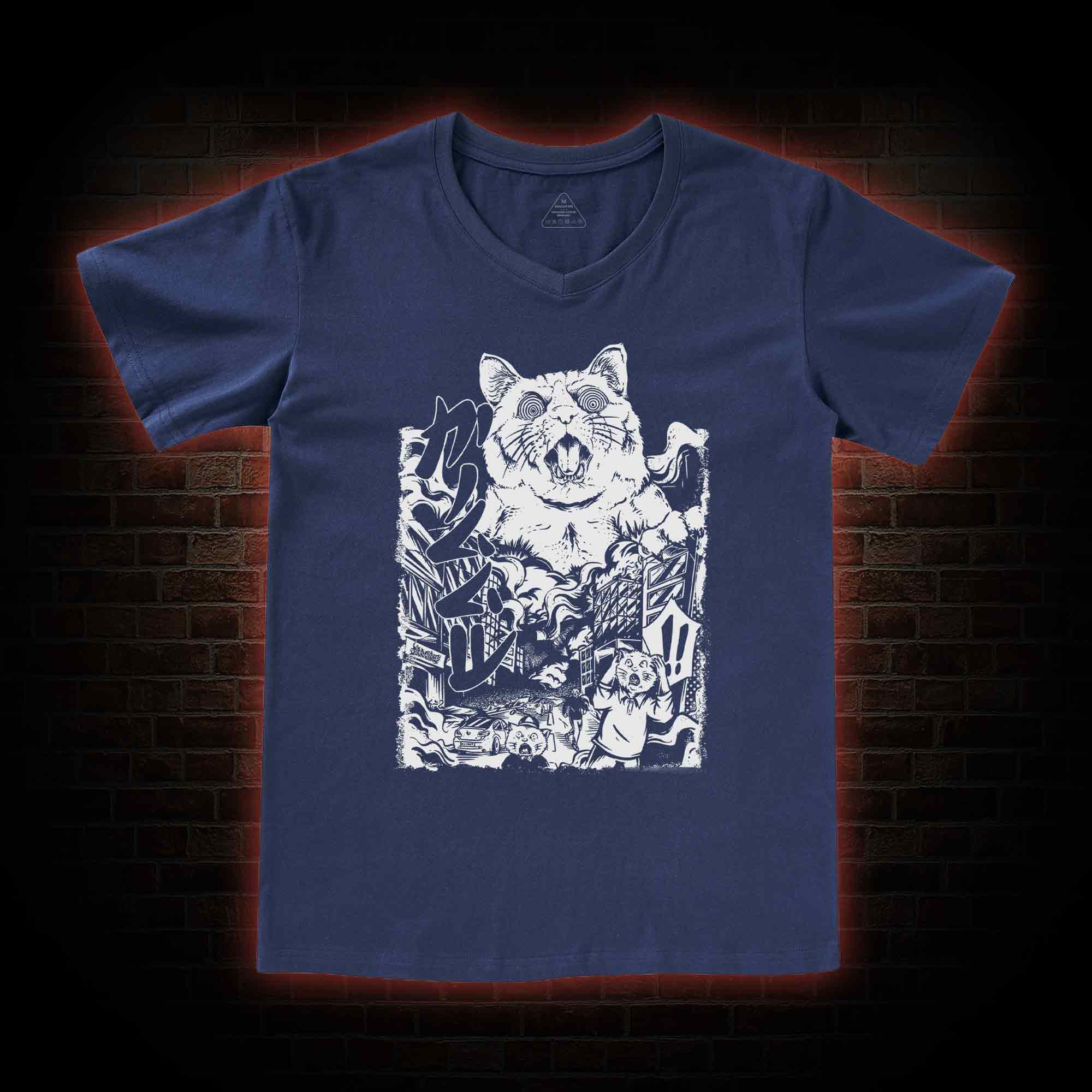 Monster Cat V-Neck Classic T-Shirt
