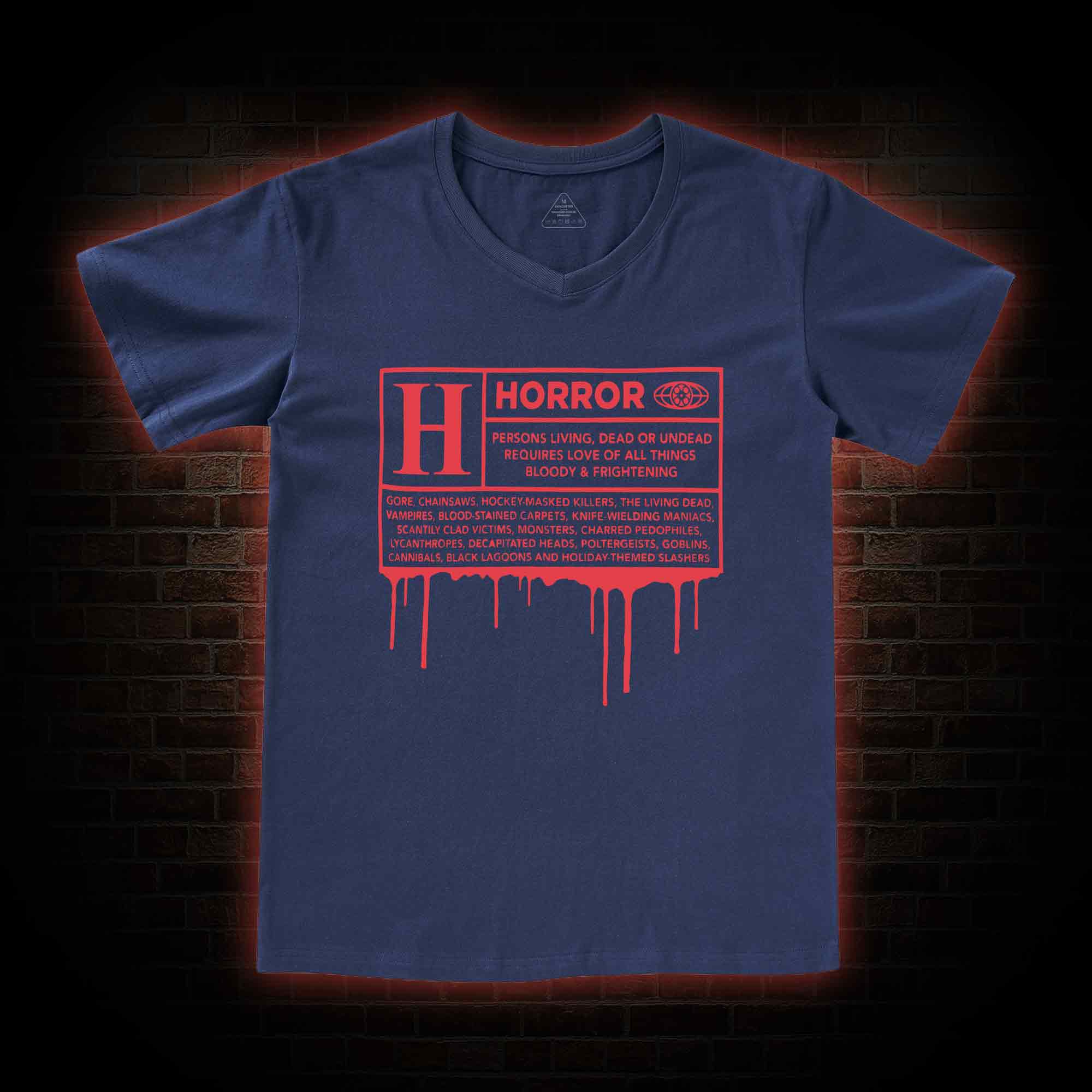 Horror Rating V-Neck Classic T-Shirt