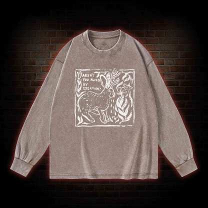 Aren't You Awed by Creation Washed Long-Sleeve T-shirt