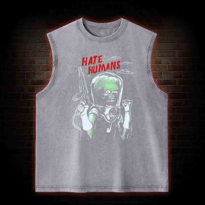 Hate Humans Washed Tank Top