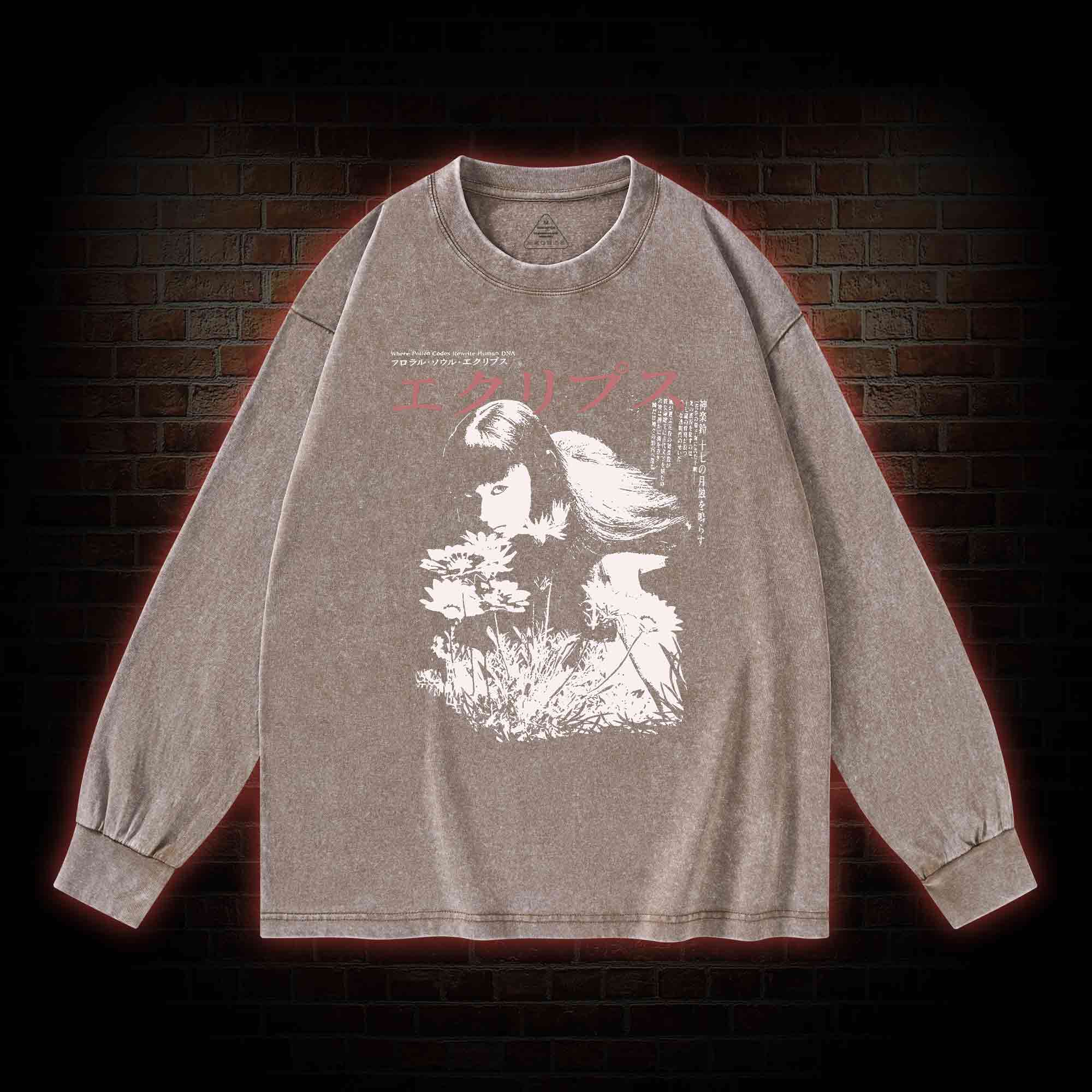 Weird Girl Washed Long-Sleeve T-shirt