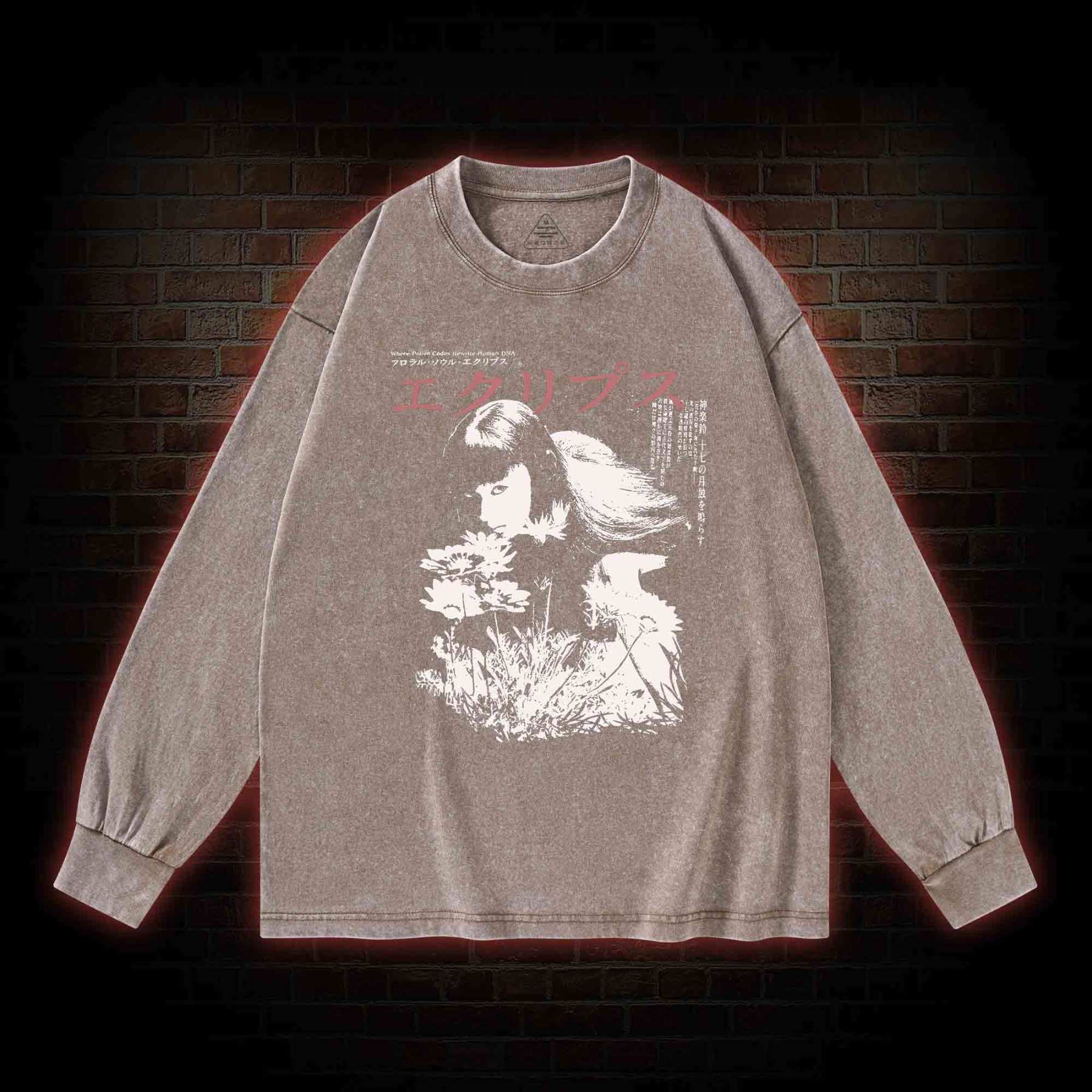 Weird Girl Washed Long-Sleeve T-shirt