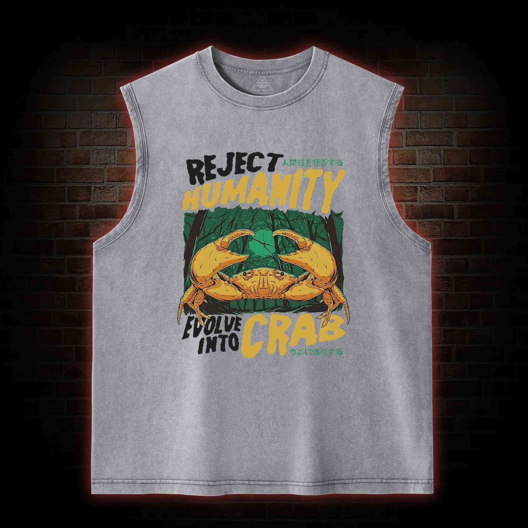 Reject Humanity Crab Washed Tank Top
