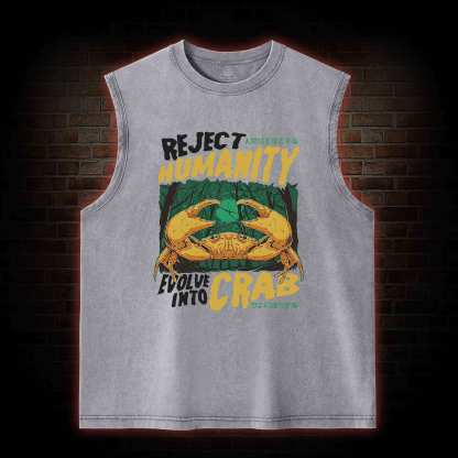Reject Humanity Crab Washed Tank Top