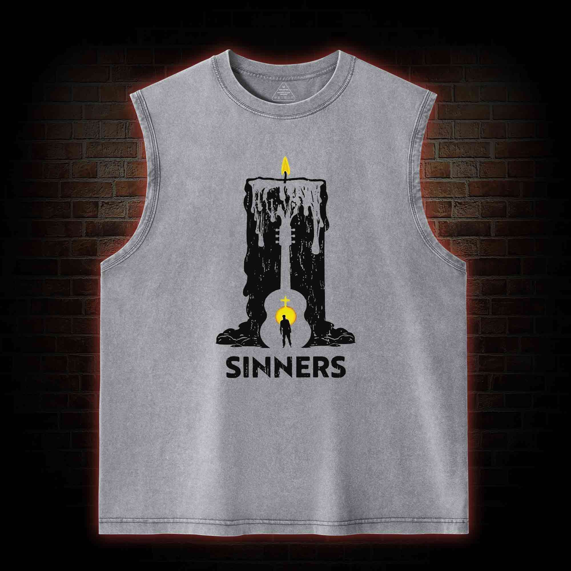 We Rule the Night Washed Tank Top