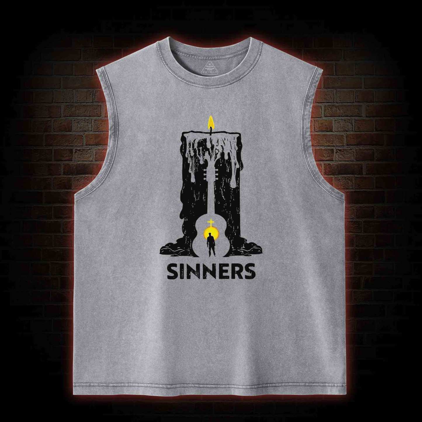 We Rule the Night Washed Tank Top