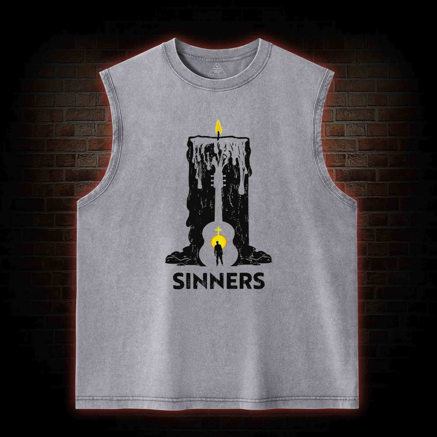 We Rule the Night Washed Tank Top