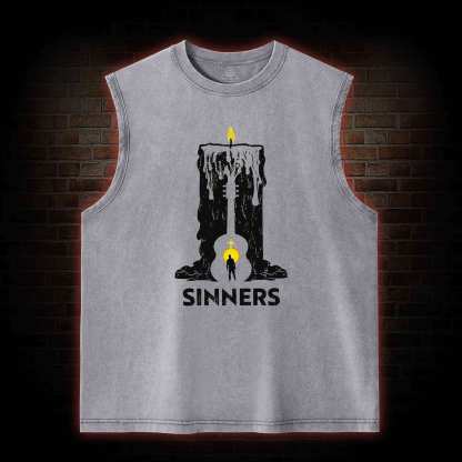 We Rule the Night Washed Tank Top