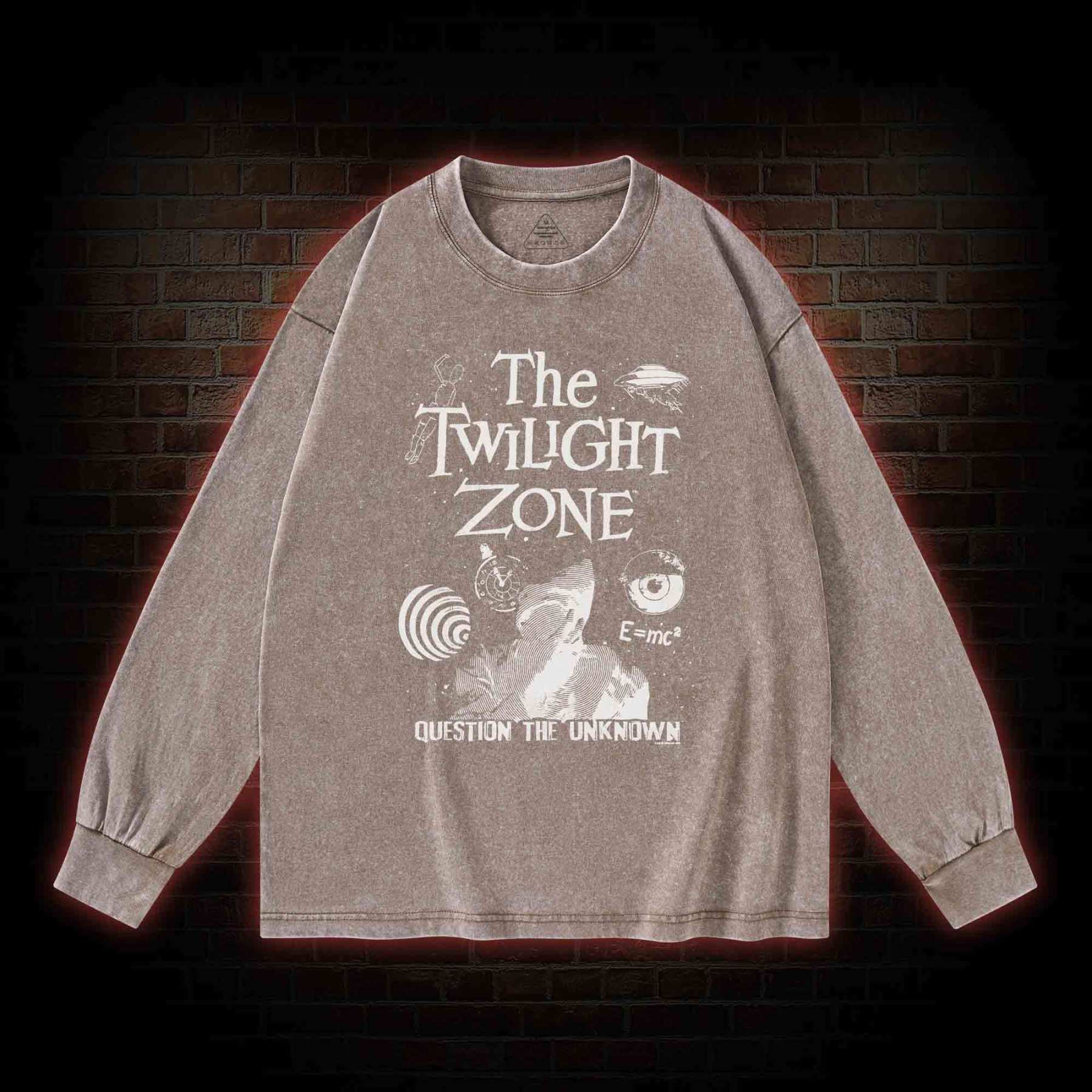 Question the Unknown Washed Long-Sleeve T-shirt