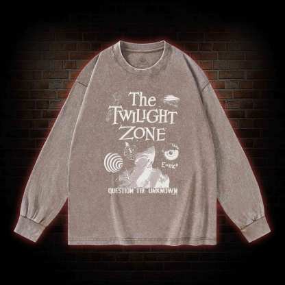 Question the Unknown Washed Long-Sleeve T-shirt