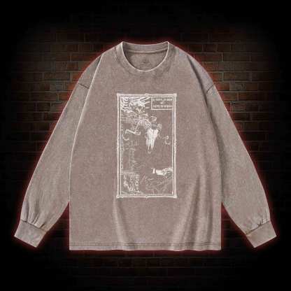 Rule in Hell Washed Long-Sleeve T-shirt