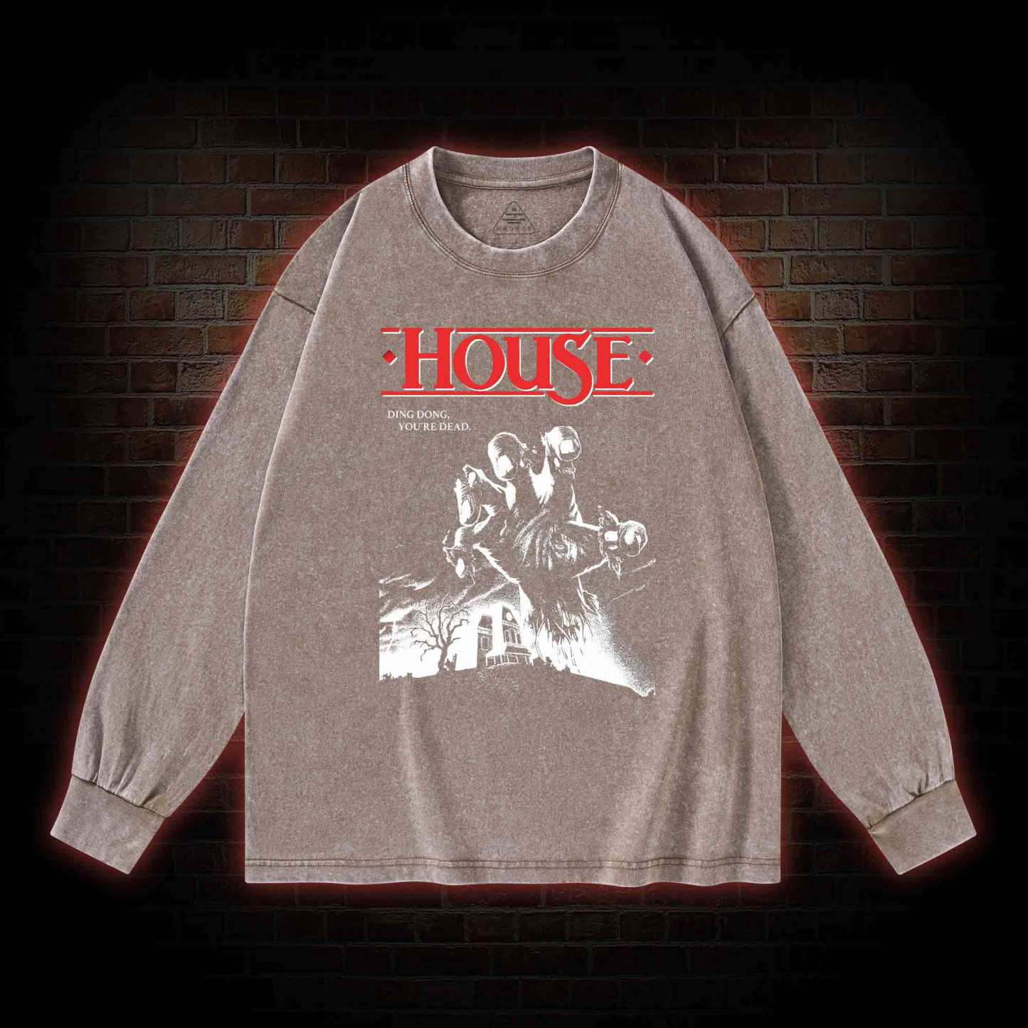 Ding Dong You're Dead Washed Long-Sleeve T-shirt