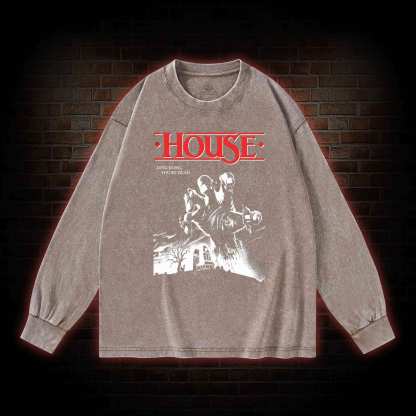 Ding Dong You're Dead Washed Long-Sleeve T-shirt