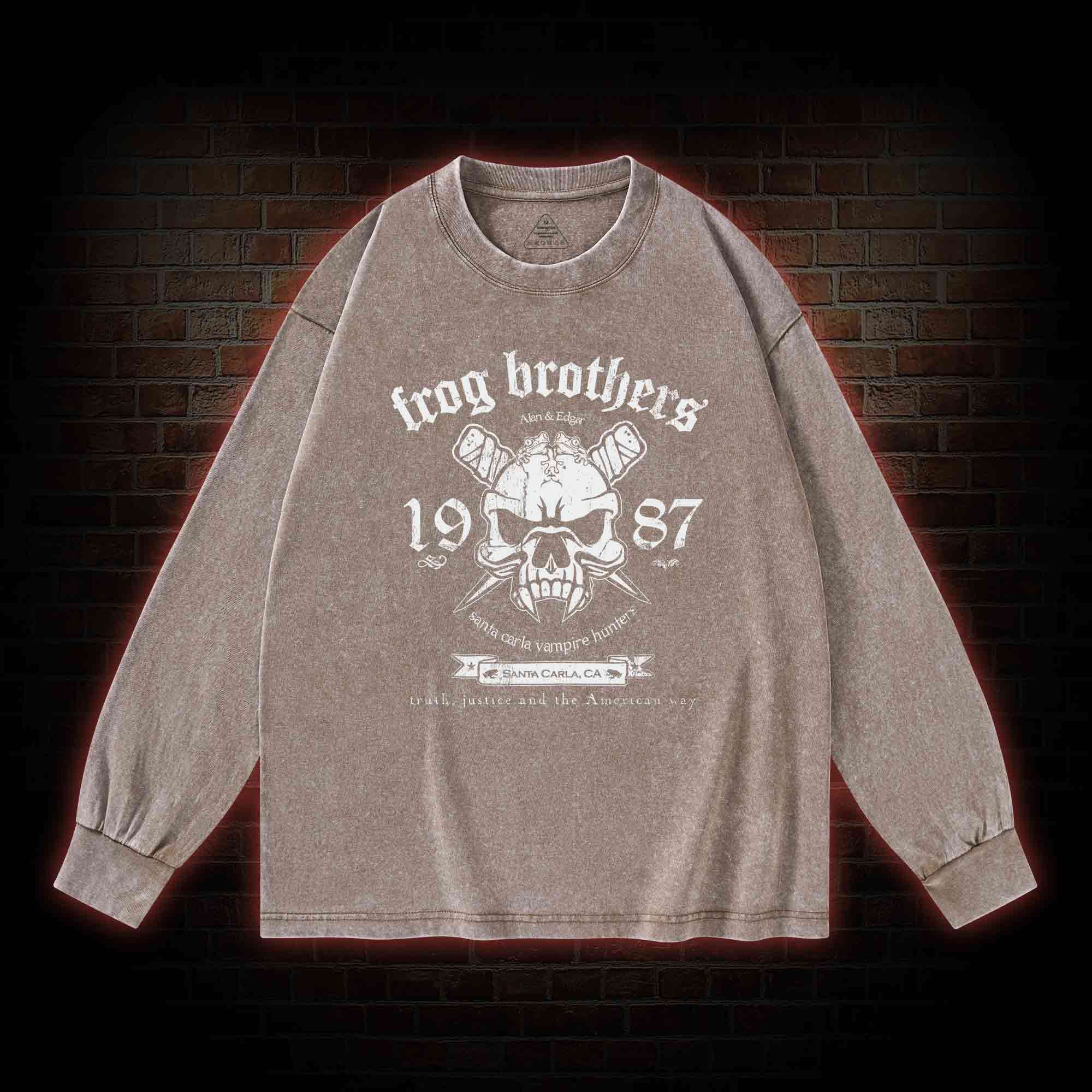 Frog Brothers Washed Long-Sleeve T-shirt