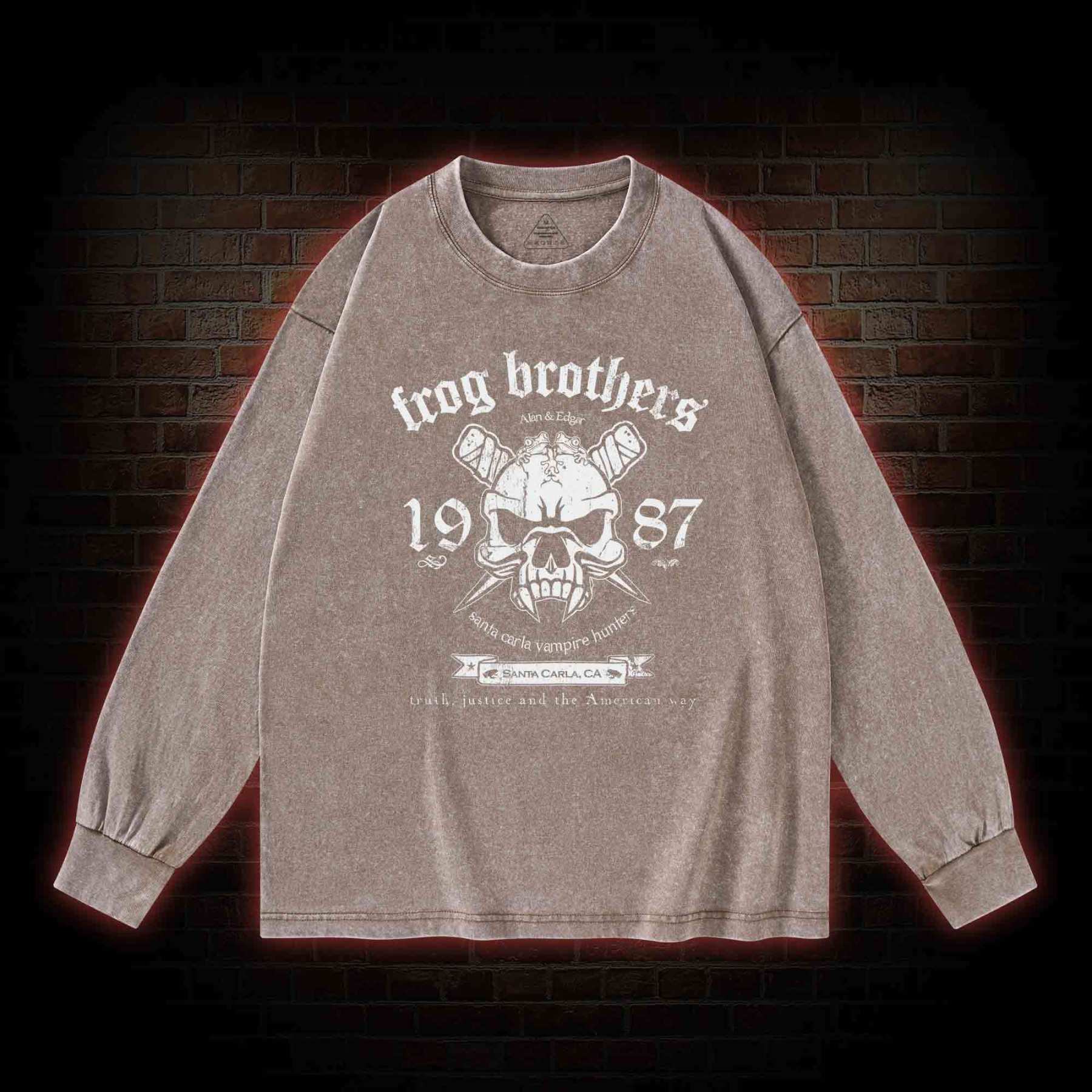Frog Brothers Washed Long-Sleeve T-shirt