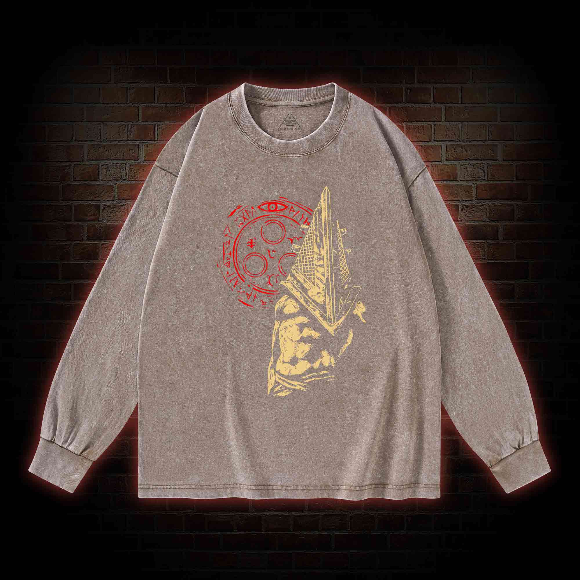 Pointy Man Washed Long-Sleeve T-shirt