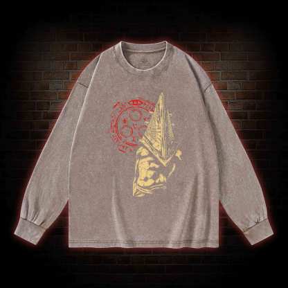 Pointy Man Washed Long-Sleeve T-shirt