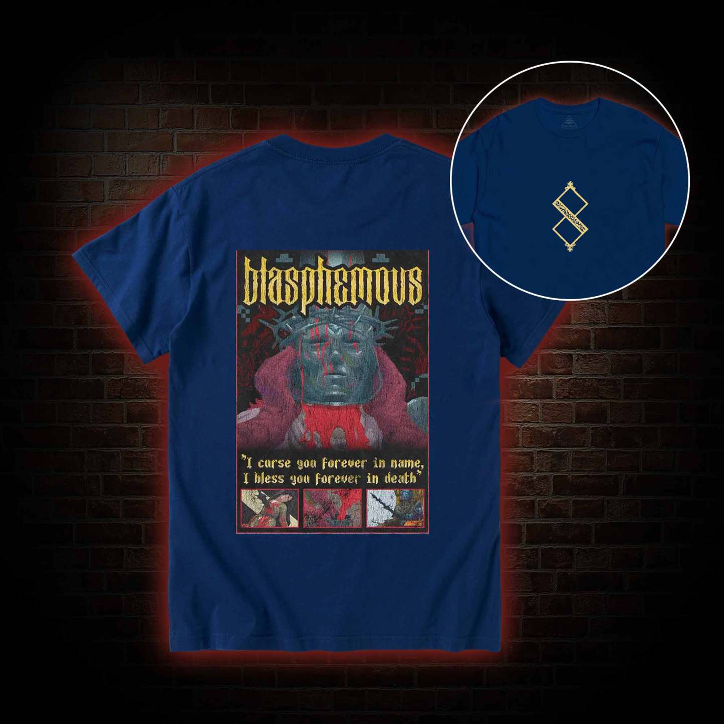 I Bless You Forever in Death Back Print T-Shirt