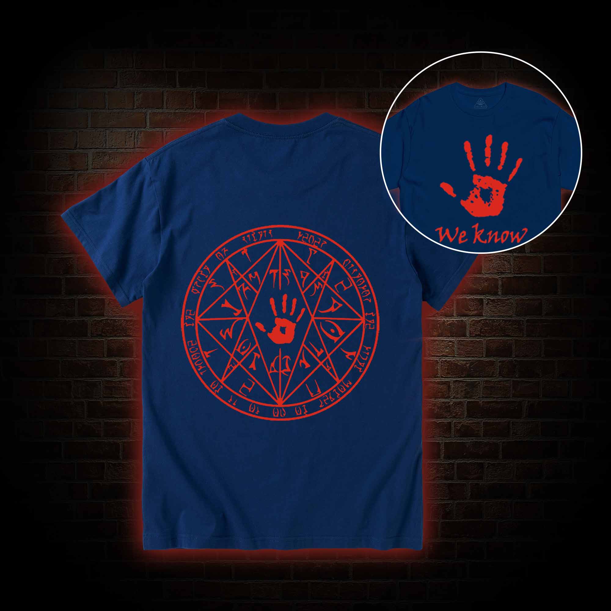 We Know Back Print T-Shirt