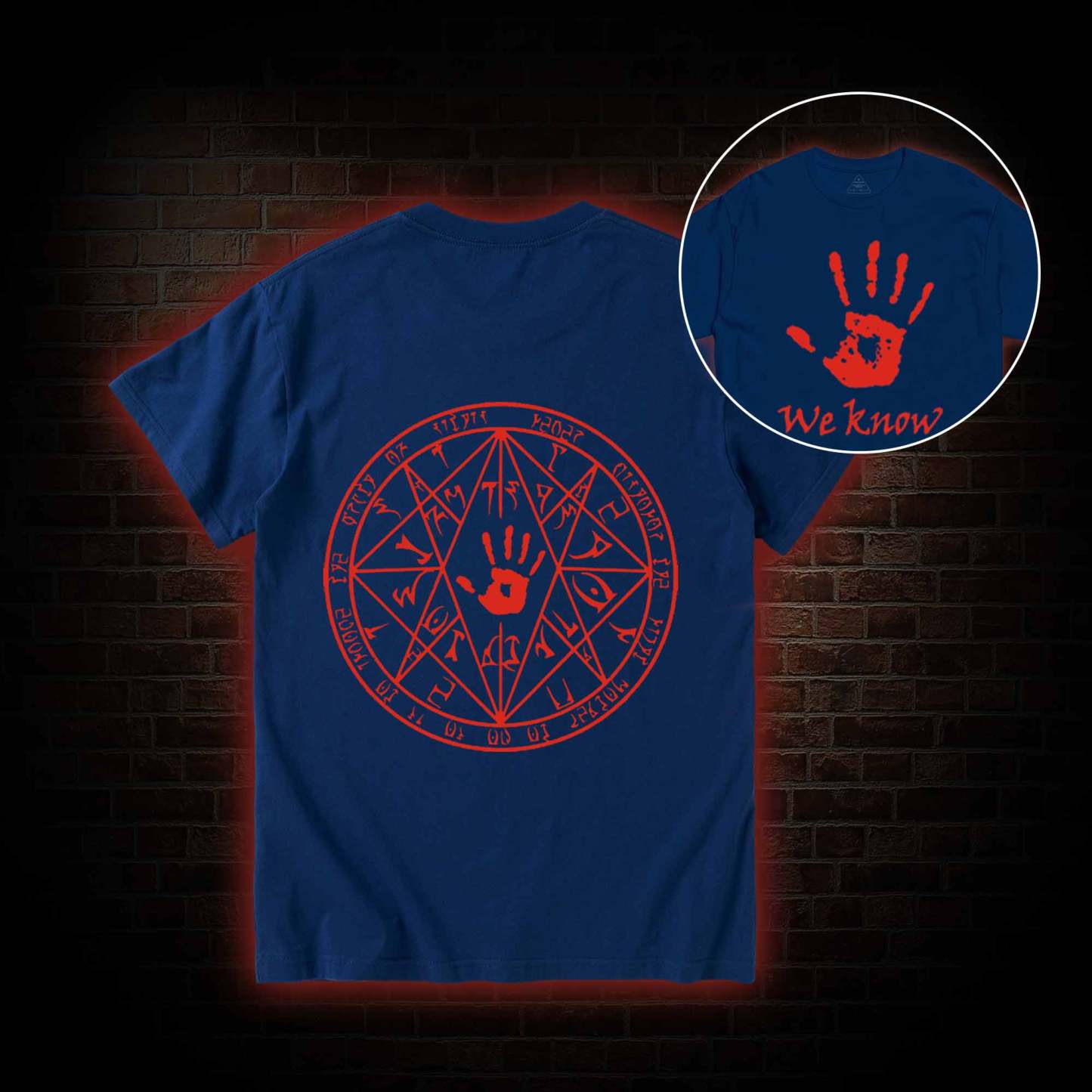 We Know Back Print T-Shirt