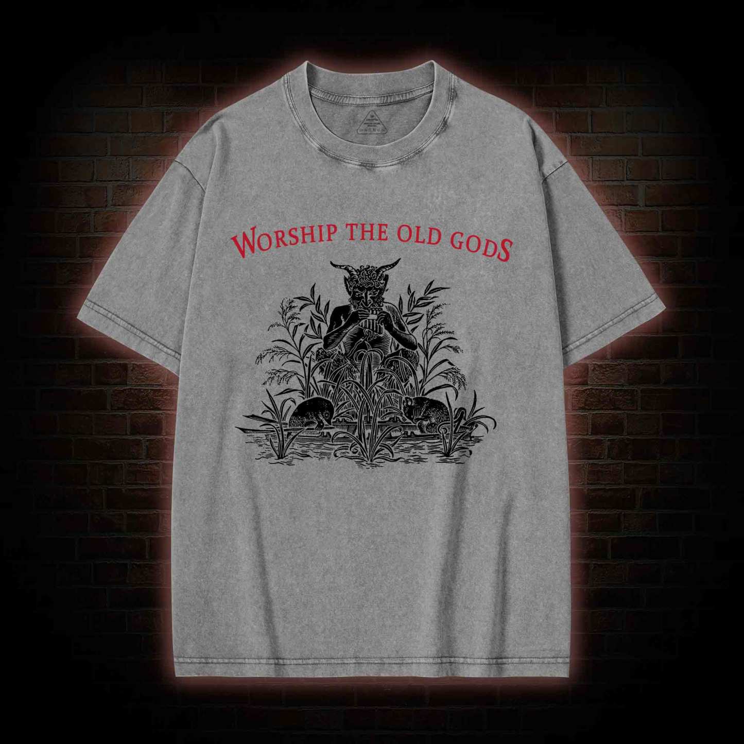 Worship The Old Gods Washed T-shirt