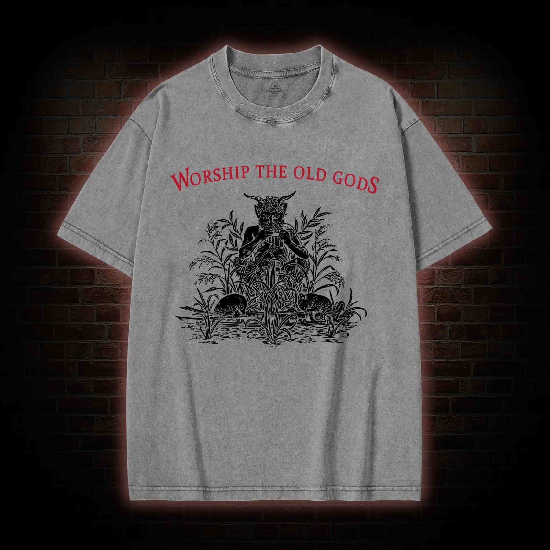 Worship The Old Gods Washed T-shirt