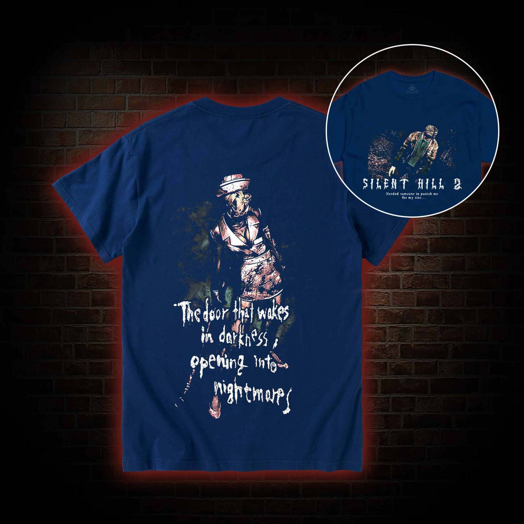 2459 Back Print T-Shirt