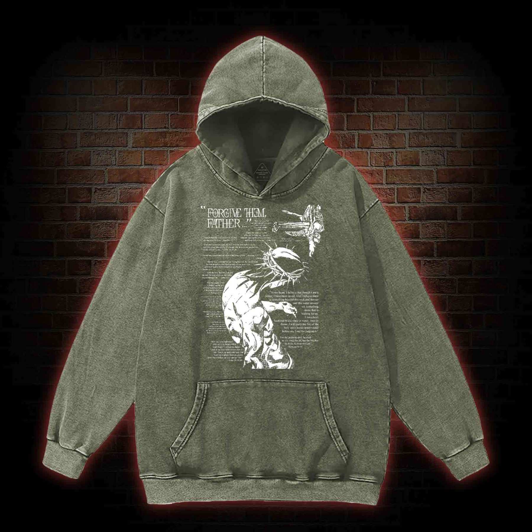 Forgive Them Father Washed Hoodie